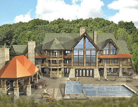  House Plans on Wisconsin Log Homes  Kensington Lodge   Timber Home Living