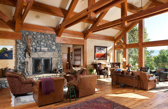 Montana Timber Home Great Room