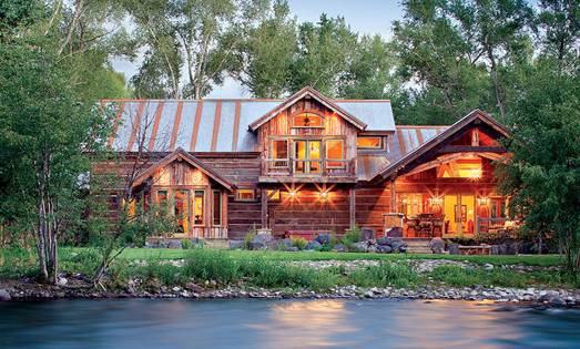 Riverside Rustic: A Reclaimed Timber Home