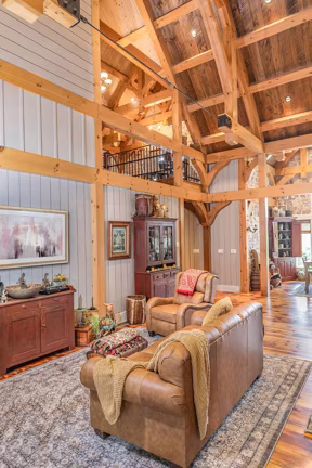 Davis Timber Frame - Great Room - Timberhaven