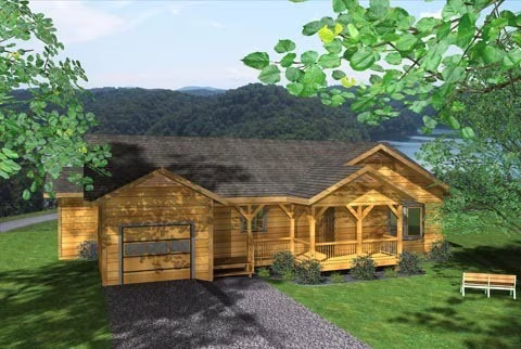 Flintridge Plan by Honest Abe Log Homes, Inc. Flintridge Plan by Honest Abe Log Homes, Inc.