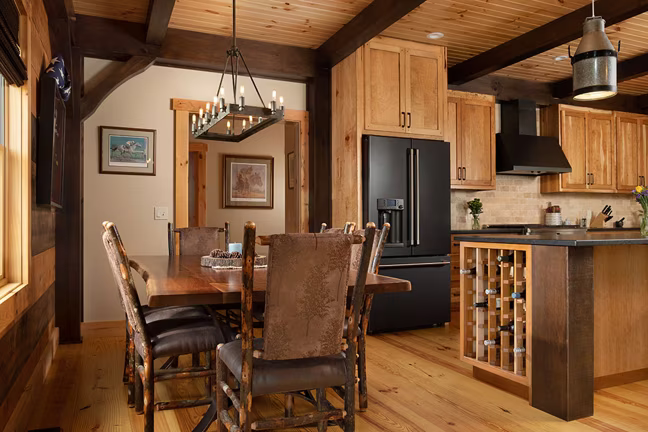 Saratoga Timber Frame Hybrid - Dining - Timberhaven