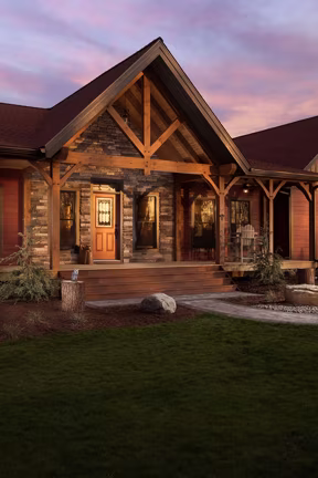Saratoga Timber Frame Hybrid - Exterior 2 - Timberhaven