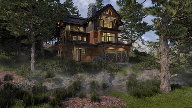 Alpine Timber Home Floor Plan from Colorado Timberframe Alpine Timber Home Floor Plan from Colorado Timberframe