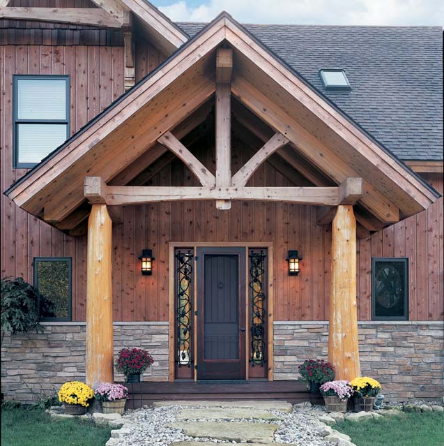 5 Welcoming Timber-Frame Entrances