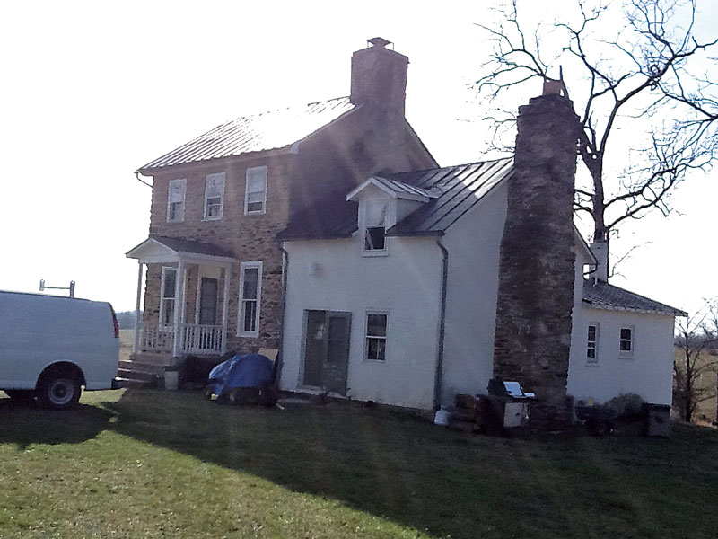 The house before the addition. 